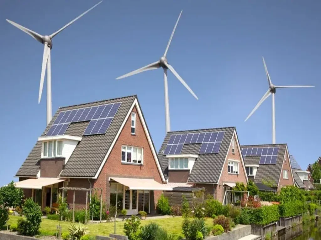 a house that uses renewable energy sources