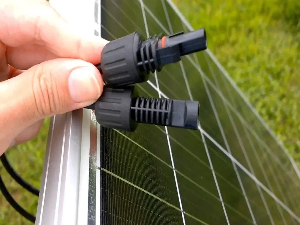 view of Solar Panels Connector- MC4