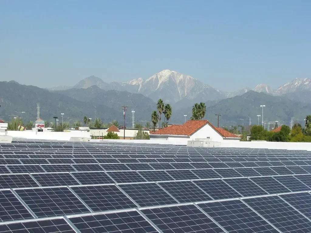 solar panels in California
