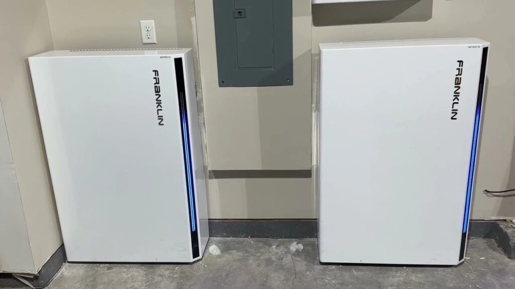 7 Best Powerwall Alternatives 7 Franklin Home battery inside a building.