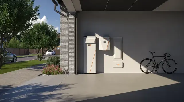 7 Best Powerwall Alternatives 8 Generac PWRCell solar battery mounted inside a garage.