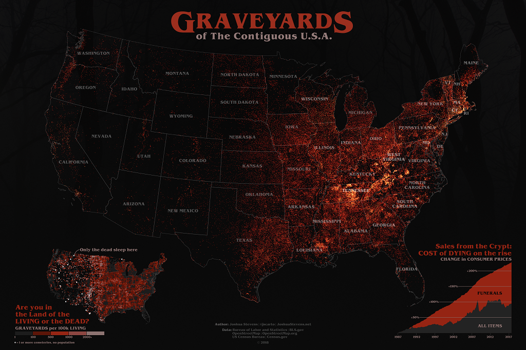The map of the America’s afterlife